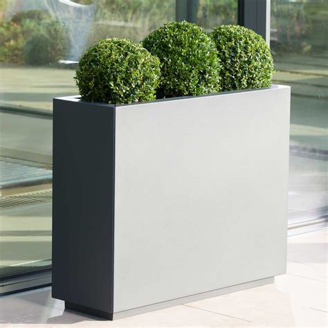 outdoor metal planter boxes|rectangular metal planters outdoor.